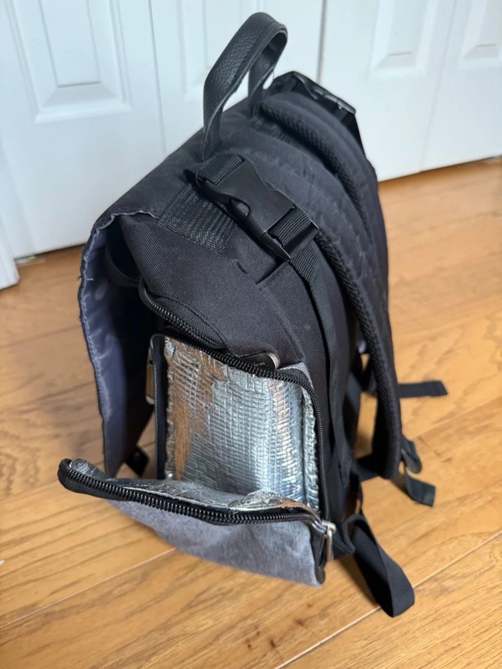 NWOT Eddie Bauer Cascade Sport Backpack Diaper Bag, Black